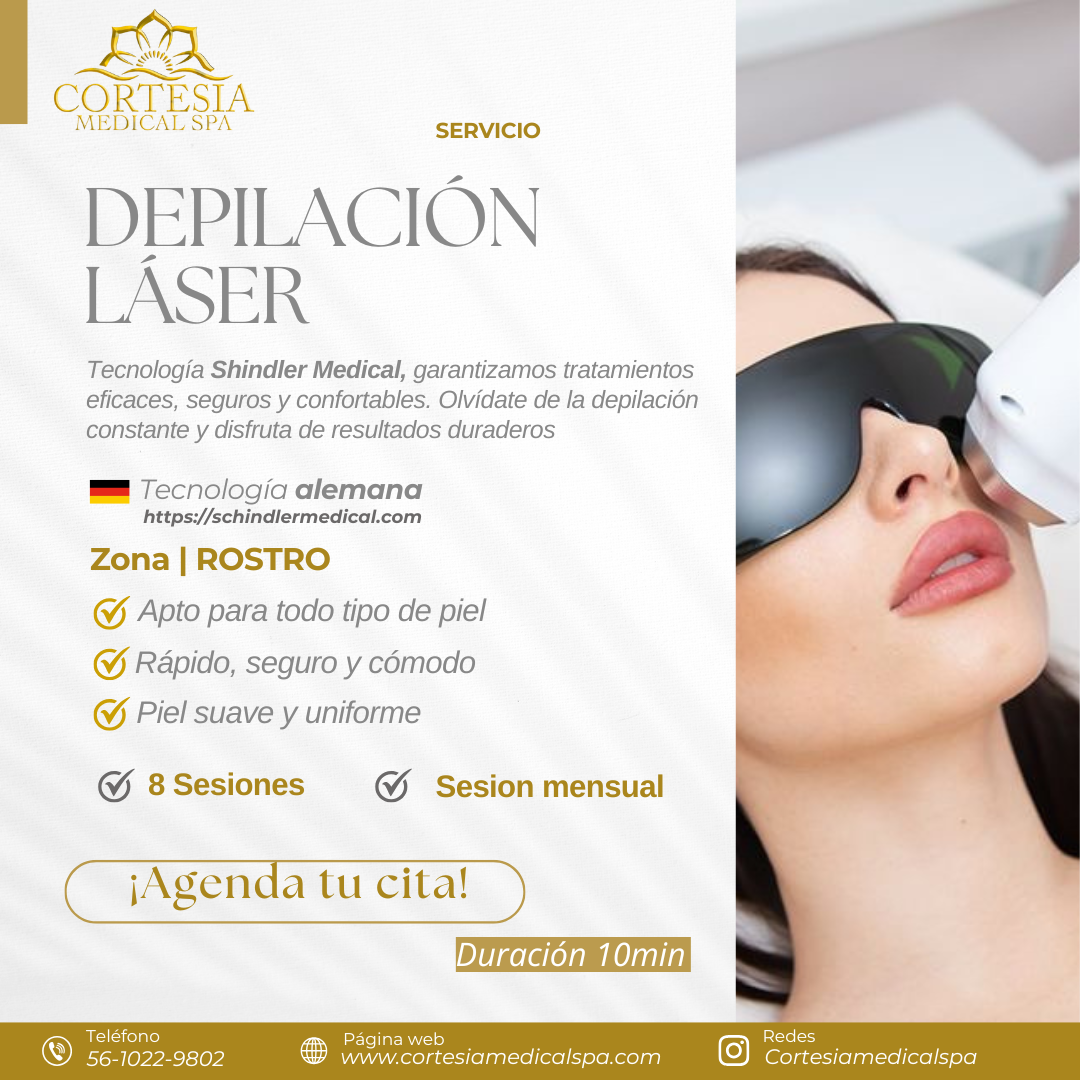 Depilación Láser Rostro ( 8 sesiones)