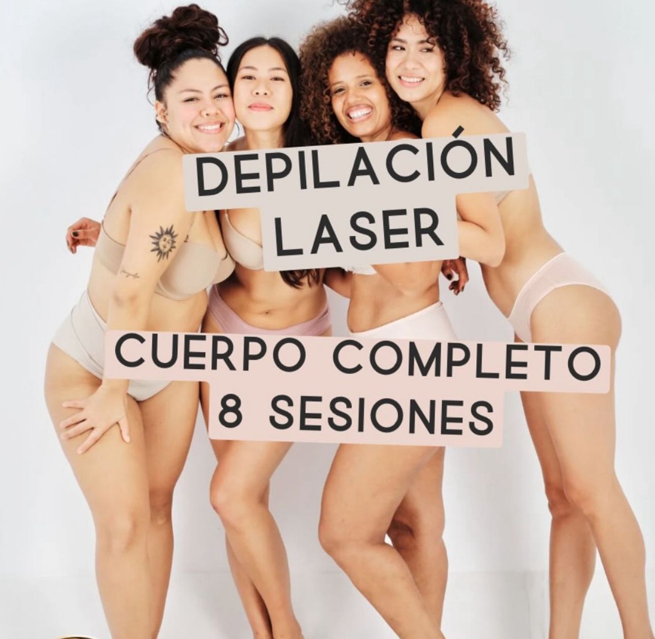 Depilación Láser Cuerpo Completo. Incluye: Piernas, Brazos, Bikini, Axilas, y Rostro.( 8 Sesiones)