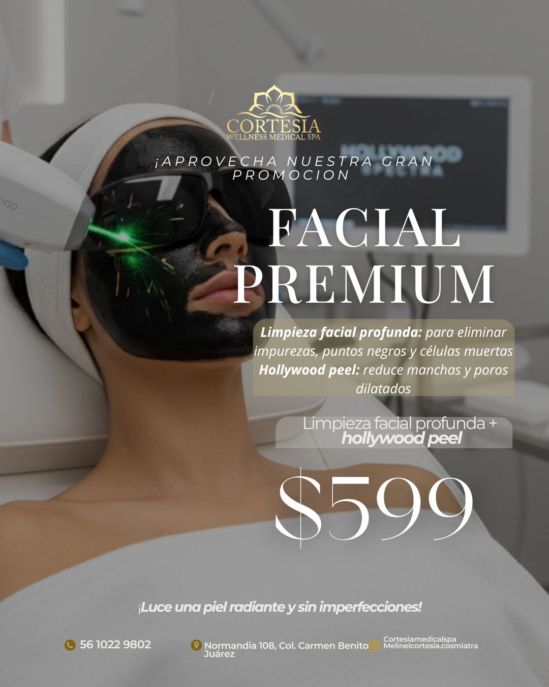 Limpieza Facial Profunda + Hollywood Peel