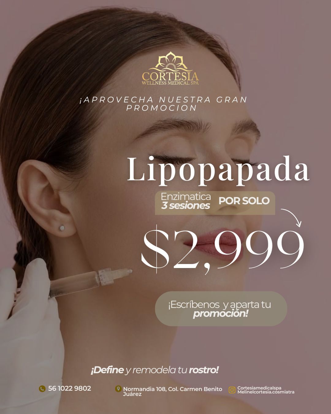 Lipopapada ( Aprovecha nuestra gran promoción! 3 sesiones de Enzimatica)